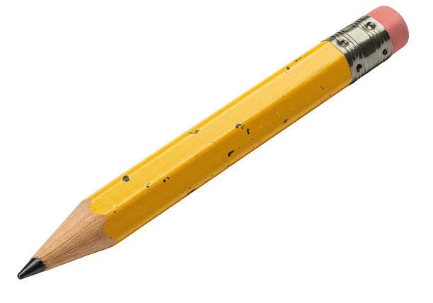 istock Isolated Short Yellow Pencil with Eraser 2220878313