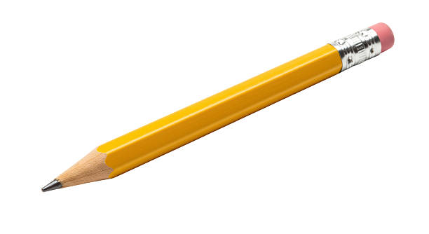 istock Isolated Yellow Pencil with Eraser Tipped School Tool 2220884576