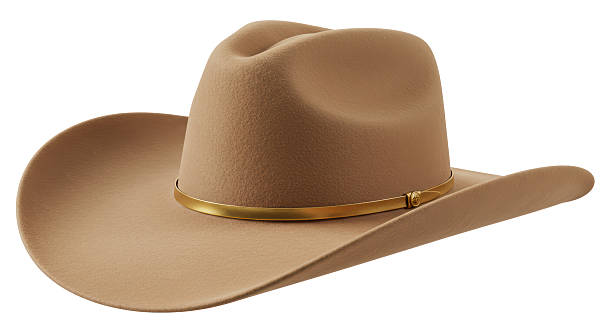 istock Isolated Classic Cowboy Hat with Golden Band 2220885632