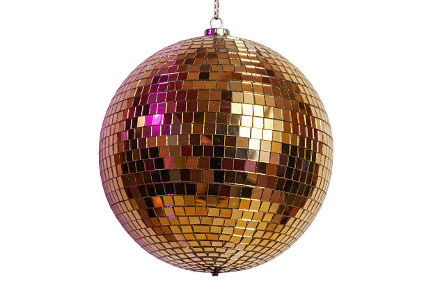 istock Isolated Golden Disco Ball Hanging 2220885917
