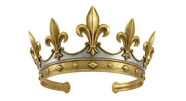 istock Isolated Ornate Gold and Silver Crown 2220889833