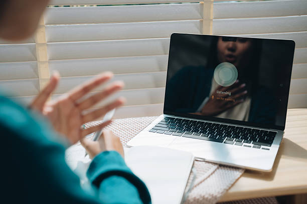 istock Woman using a language app on her Laptops, enthusiastically learning a new foreign language 2220890522