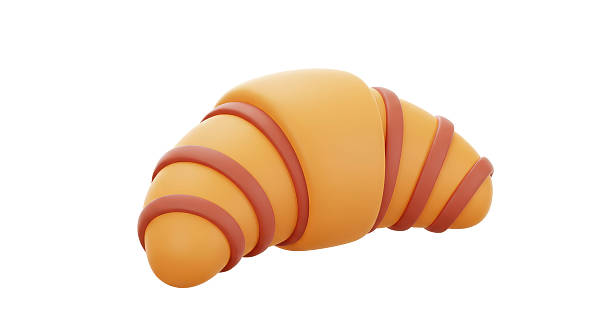 Isolated Croissant Pastry French Breakfast Food