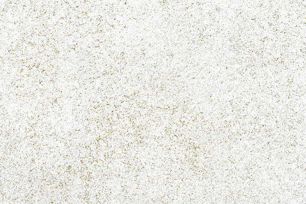 istock Dirty stucco concrete wall texture background. Uneven render stucco white painted concrete wall texture background. 2220896109