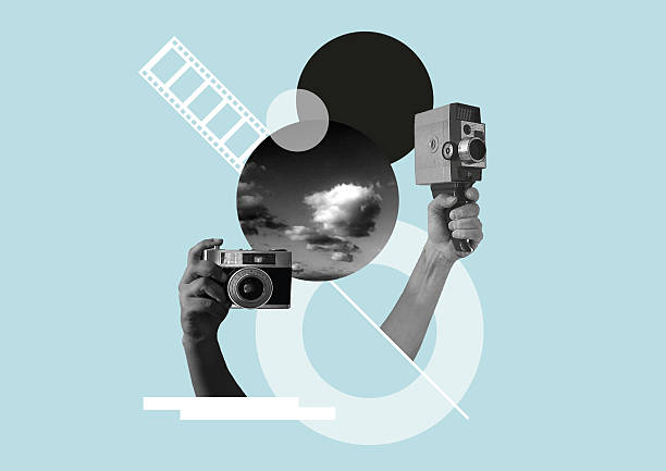 Retro technology. Collage