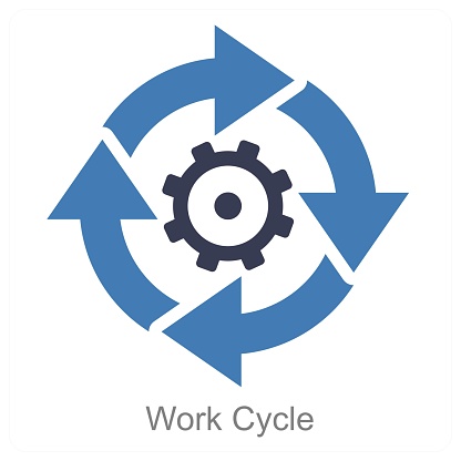 Work Cycle Design Work Cycle Stock Illustration - Download Image Now - Arrow Symbol ...