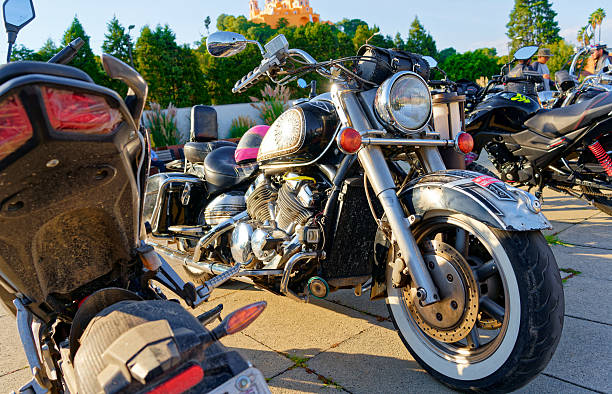 Milwaukee, Wisconsin USA - June 19th, 2021: African American motorcycle gangs participated and rode on motorcycles in Juneteenth celebration parade.