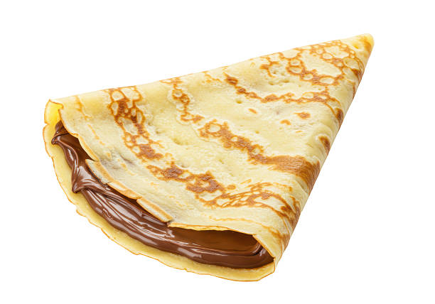 istock Isolated Sweet Crepe Filled with Chocolate Spread 2220907749