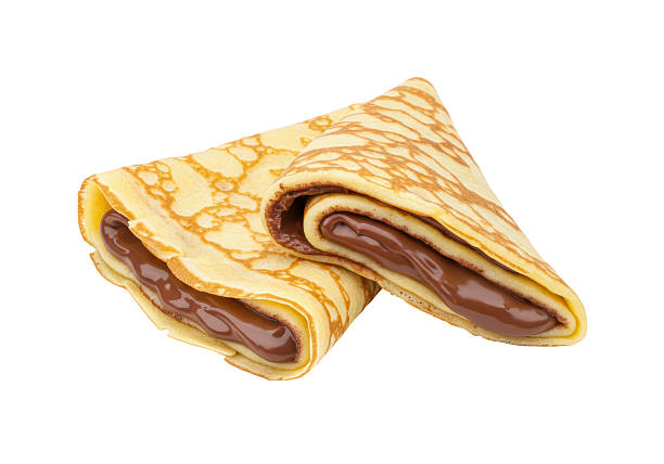 istock Isolated Crepes with Chocolate Filling 2220908428