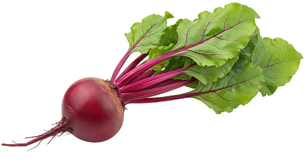 istock Isolated Fresh Beetroot with Green Leaves and Red Veins 2220909981