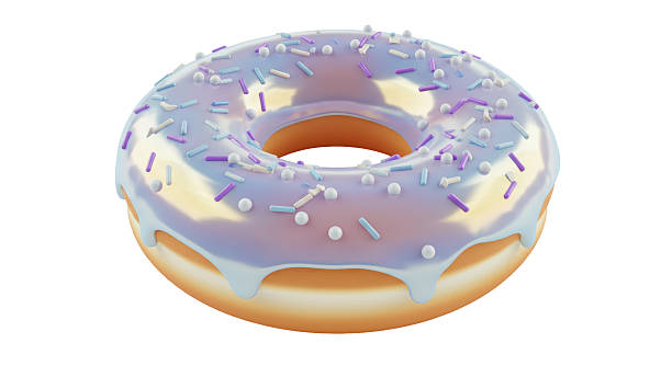 istock Isolated Holographic Donut with Sprinkles 2220910913