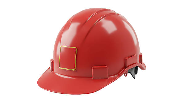 istock Isolated Red Hard Hat Safety Equipment 2220911219