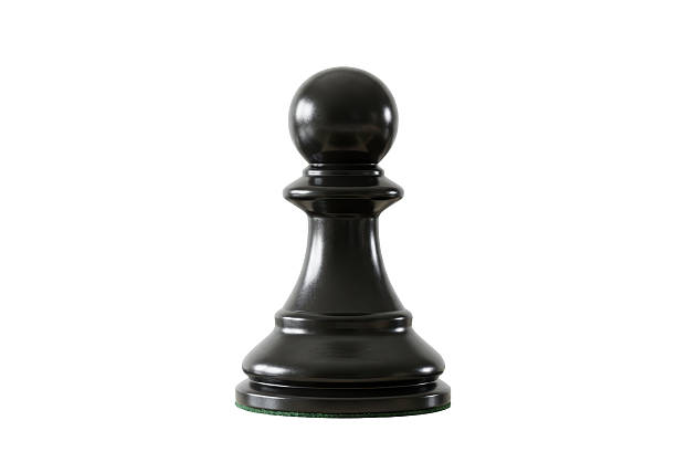 istock Isolated Black Chess Pawn Piece 2220911883