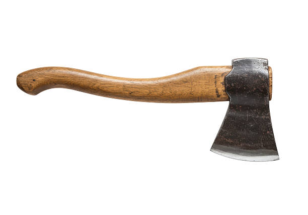 istock Isolated Vintage Axe with Wooden Handle 2220912288