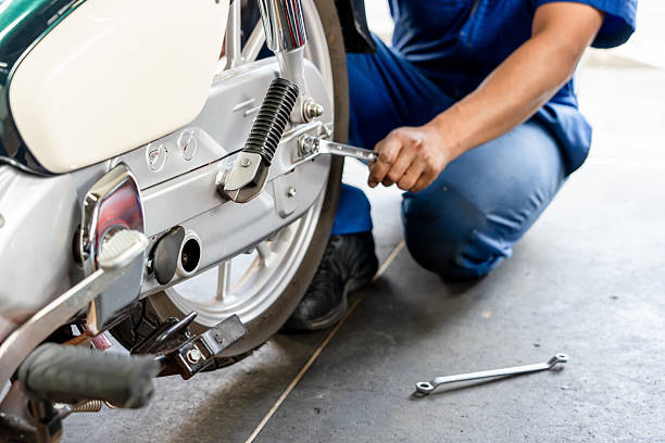 istock A photo of a mechanic servicing a motorcycle 2220913220