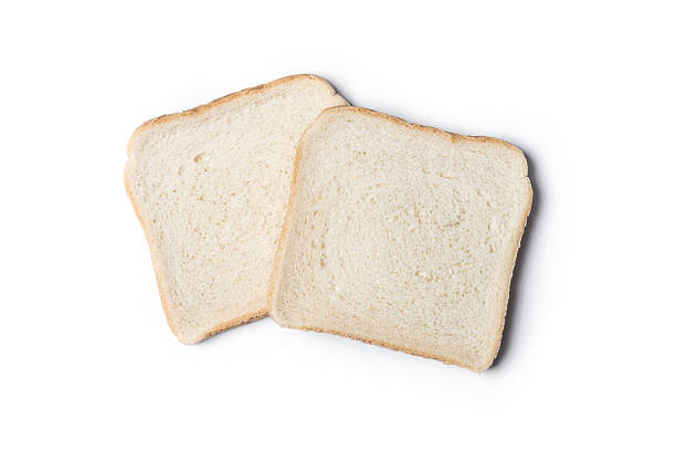 istock Slice of White Bread on White Background 2220919147