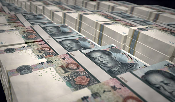 istock Chinese yuan money banknotes pack 3d illustration 2220922020