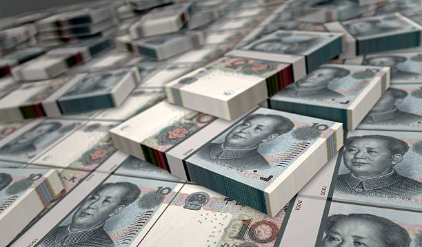 istock Chinese yuan money banknotes pack 3d illustration 2220922138