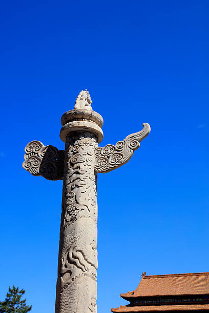 istock Beijing Tiananmen Gate Tower and Ornamental column 2220923130