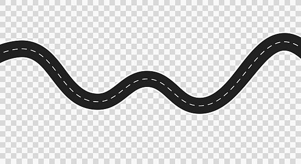 road sign vector template,highway marking Isolated on transparent background