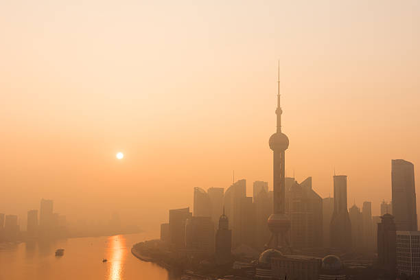 Shanghai Landmark Building Sunrise