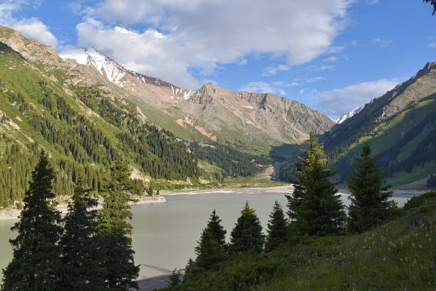 istock Big Almaty Lake under a Cloudy Sky 2220939076