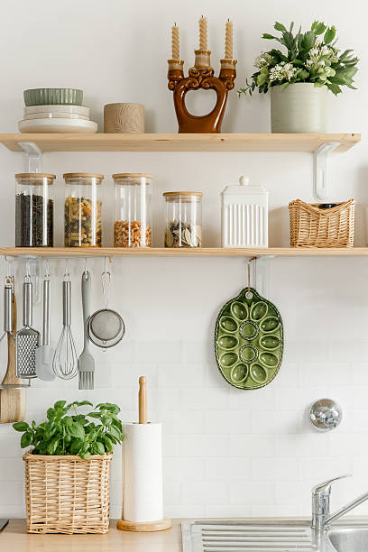 istock Modern Scandinavian Kitchen Interior Minimalist Design Decor 2220939098