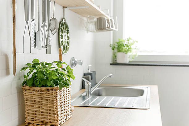 istock Modern Scandinavian Kitchen Interior Minimalist Design Decor 2220939134