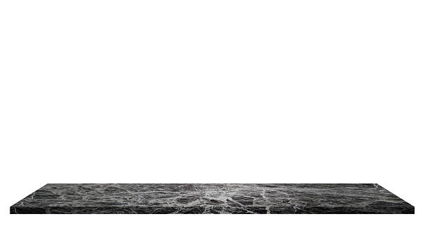 istock long dark black marble stone table top isolated on background with clipping path. marble texture floor or top shelf perspective in black granite texture. 2220958727