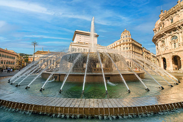 istock Piazza de Ferrari Fountain in Genoa 2220962860