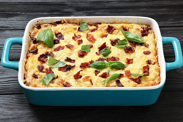 istock twice baked potato casserole in a baking dish 2220985700