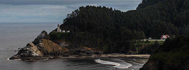 istock Heceta Head Lighthouse and Forested Cliffs along the Oregon Coast 2220988393