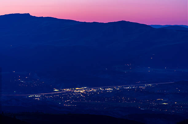 istock Eagle Colorado Townscape at Night 2220999554