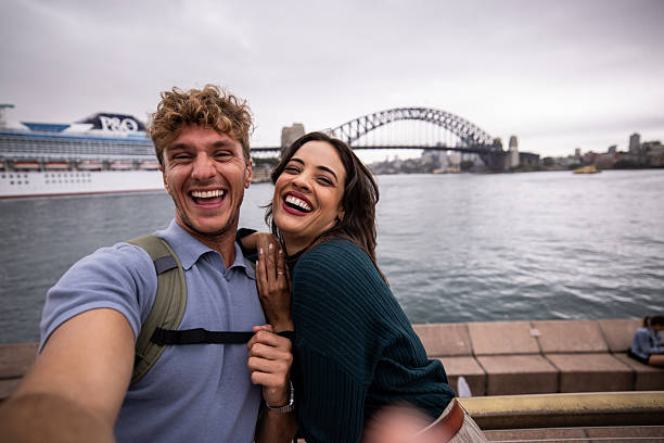 istock Romantic Selfie by the Water at Sydney Harbor 2221000934