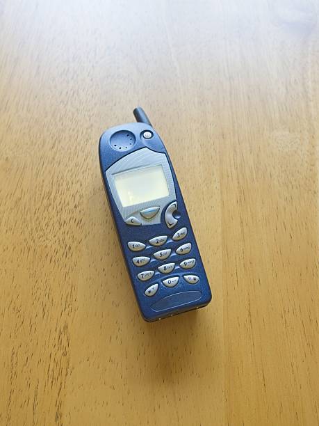 Vintage analog brick phone from around the year 2000.