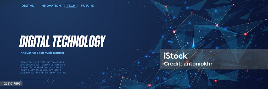 Plexus Abstract Tech Background Web Presentation Banner And Brochure ...