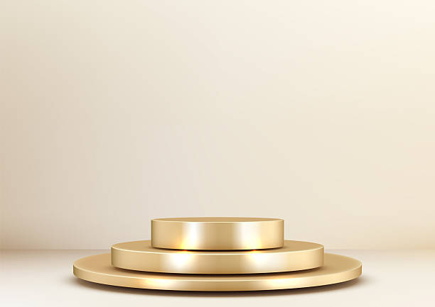 istock elegant gold tiered podium luxury display minimalist metallic shine 3d mockup showcase modern product presentation 2221018695