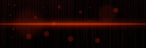istock Orange glowing beam with flare, vertical motion lines, scattered orbs. Reflects pulse energy, high-speed signal, visual sound wave, digital impact. 2221018937