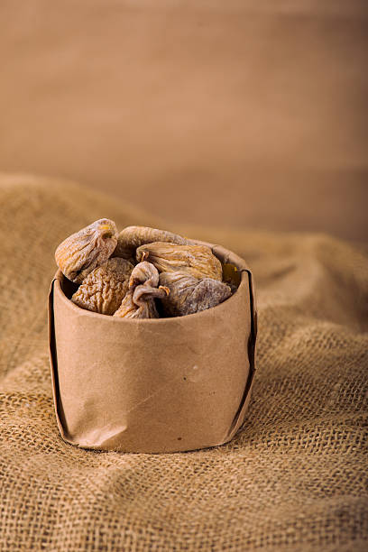 Dried Figs on Burlap Fabric – Rustic Organic Snack