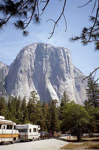 Yosemite National Park, California, USA, 1987. The striking rock 