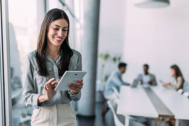 istock Successful businesswoman in the office. 2221050310