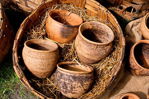 Amazing clay pots at Mexican festival made it by Mexican arisans