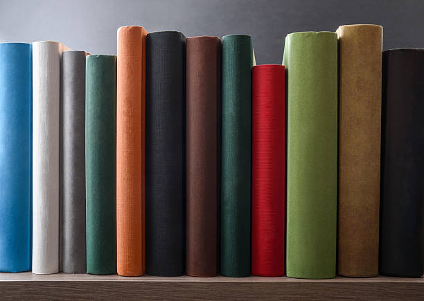 istock Row of books showing various colored spines on a shelf 2221066639