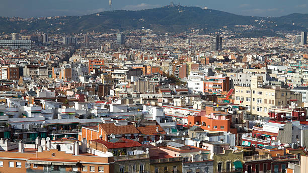 istock Barcelona city view from above. Catalonia. 2221067743