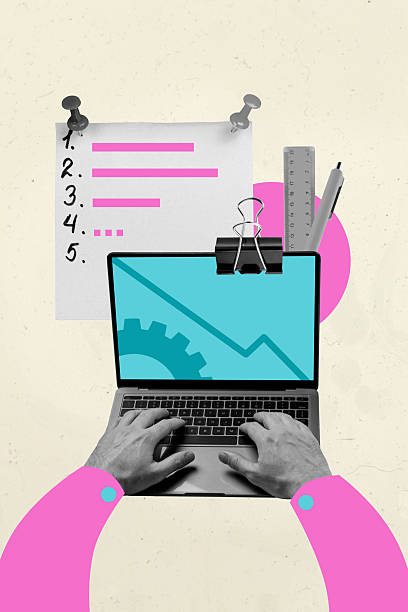 istock 3d sketch image vertical collage of it-specialist hands hold laptop gearwheel programming percentage symbol freelancer job 2221071985
