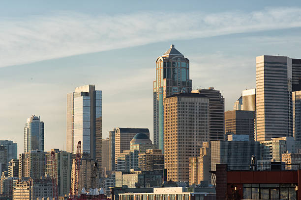 Seattle, King County, Washington state, United States: downtown skyscrapers -F5 Tower / The Mark, Seattle Municipal Tower, Columbia Center - Seattle's central business district is home to several Fortune 500 companies.
