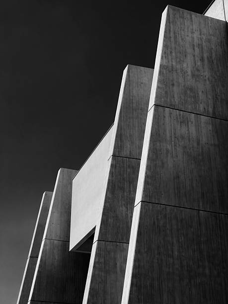 istock Cement wall Concrete Building facade Industrial Architecture details 2221086997