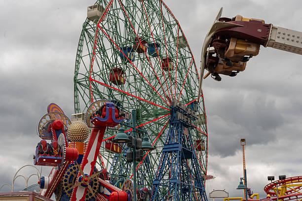 Coney Island is a small peninsula in the borough of Brooklyn, famous for its Luna Park, sandy beaches,