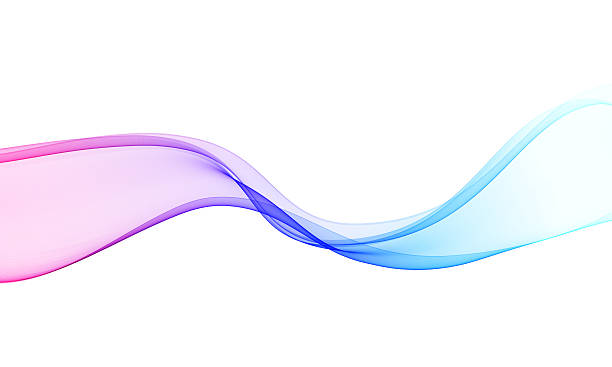 istock Colorful abstract wave in pink, violet, and blue on white background 2221106447