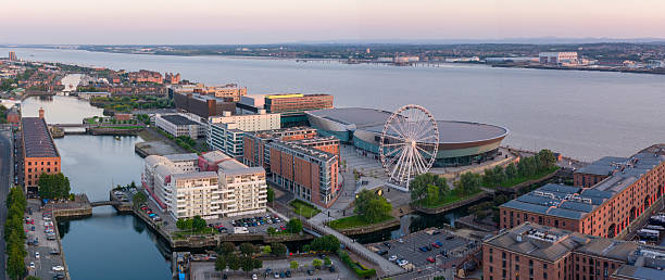 istock Liverpool aerial image at golden hour 2221107900